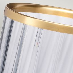 Quintiesse Arno lampa stołowa 1x9 W przydymiona-postarzany mosiądz QN-ARNO-SMOKE-AB