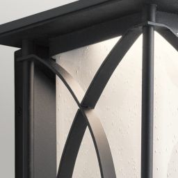 Quintiesse Ashbern kinkiet zewnętrzny 1x60 W teksturowana czerń QN-ASHBERN-S