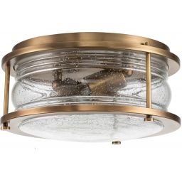 Quintiesse Ashland Bay plafon 2x60 W mosiądz QN-ASHLANDBAY-F-NBR-BATH