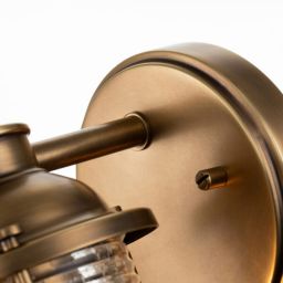 Quintiesse Ashland Bay kinkiet 1x60 W mosiądz QN-ASHLANDBAY1-NBR-BATH