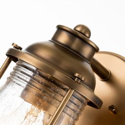 Quintiesse Ashland Bay kinkiet 1x60 W mosiądz QN-ASHLANDBAY1-NBR-BATH