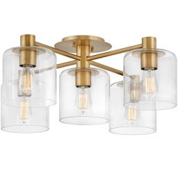 Quintiesse Axel lampa podsufitowa 5x60 W stary mosiądz QN-AXEL5-HB