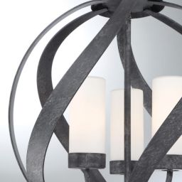 Quintiesse Blacksmith lampa wisząca 3x40 W stara czerń-opal  QN-BLACKSMITH-3P-OBK