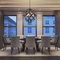 Quintiesse Blacksmith lampa wisząca 5x40 W stara czerń/opal QN-BLACKSMITH-5P-OBK