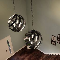 Quintiesse Blacksmith lampa wisząca 5x40 W stara czerń/opal QN-BLACKSMITH-5P-OBK