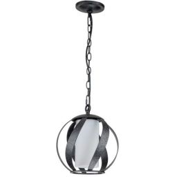 Quintiesse Blacksmith lampa wisząca 1x40 W stara czerń-opal QN-BLACKSMITH-P-OBK