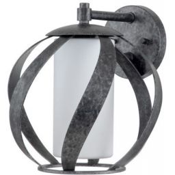 Quintiesse Blacksmith kinkiet 1x60 W stara czerń/opal QN-BLACKSMITH1-OBK