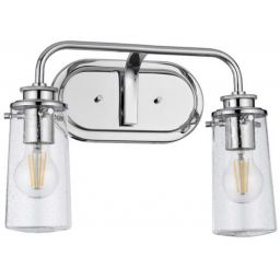 Quintiesse Braelyn kinkiet 2x40 W polerowany chrom-przezroczysty QN-BRAELYN2-PC