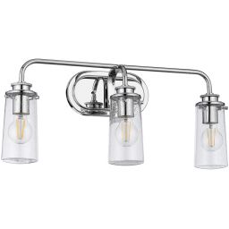 Quintiesse Braelyn kinkiet 3x40 W polerowany chrom-przezroczysty QN-BRAELYN3-PC