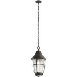 Quintiesse Chance Harbor lampa wisząca zewnętrzna 1x60 W postarzany cynk QN-CHANCE-HARBOR8