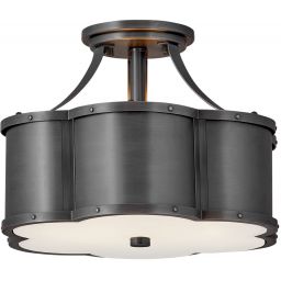 Quintiesse Chance lampa podsufitowa 2x60 W czarna QN-CHANCE-SF-S-BLB