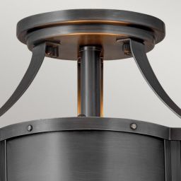 Quintiesse Chance lampa podsufitowa 2x60 W czarna QN-CHANCE-SF-S-BLB