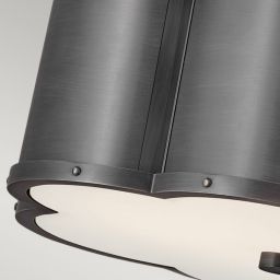 Quintiesse Chance lampa podsufitowa 2x60 W czarna QN-CHANCE-SF-S-BLB