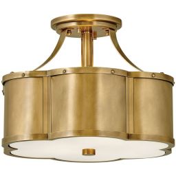 Quintiesse Chance lampa podsufitowa 2x60 W stary mosiądz QN-CHANCE-SF-S-HB