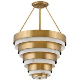 Quintiesse Echelon lampa wisząca 4x40 W stary mosiądz QN-ECHELON-4P