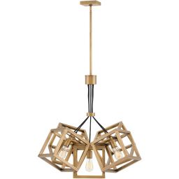 Quintiesse Ensemble lampa wisząca 5x60 W szczotkowany brąz  QN-ENSEMBLE5P-BB