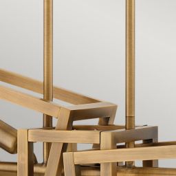 Quintiesse Ensemble lampa wisząca 6x60 W szczotkowany brąz QN-ENSEMBLE6-BB