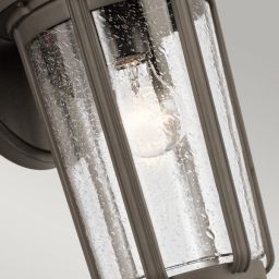 Quintiesse Fairfield kinkiet zewnętrzny 1x60 W przezroczysty-stary brąz QN-FAIRFIELD-L-OZ