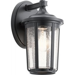 Quintiesse Fairfield kinkiet zewnętrzny 1x60 W czarny-przezroczysty QN-FAIRFIELD-M-BK