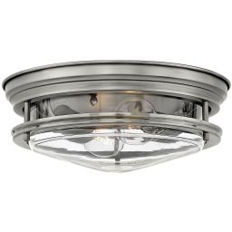 Quintiesse Hadrian lampa podsufitowa 2x40 W przezroczysta/antyczny nikiel QN-HADRIAN-FS-AN-CLEAR