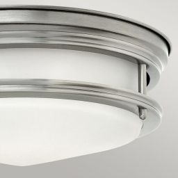Quintiesse Hadrian lampa podsufitowa 2x40 W szkło opalizowane/antyczny nikiel QN-HADRIAN-FS-AN-OPAL