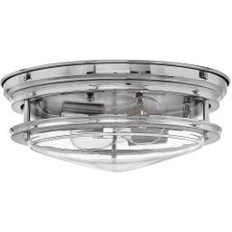 Quintiesse Hadrian lampa podsufitowa 2x40 W chrom-przezroczysta QN-HADRIAN-FS-CM-CLEAR