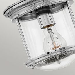 Quintiesse Hadrian lampa podsufitowa 1x60 W chrom-przezroczysta QN-HADRIAN-MINI-F-CM-CLEAR