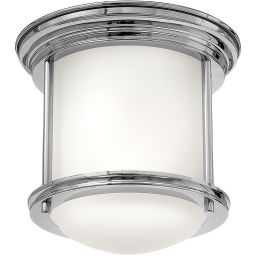 Quintiesse Hadrian lampa podsufitowa 1x60 W chrom-szkło opalizowane QN-HADRIAN-MINI-F-CM-OPAL