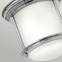 Quintiesse Hadrian lampa podsufitowa 1x60 W chrom-szkło opalizowane QN-HADRIAN-MINI-F-CM-OPAL