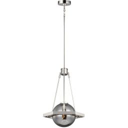 Quintiesse Harper lampa wisząca 1x60 W przydymiona/polerowany nikiel QN-HARPER-1P
