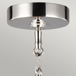 Quintiesse Harper lampa wisząca 1x60 W przydymiona/polerowany nikiel QN-HARPER-1P