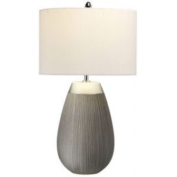 Quintiesse Harrow lampa stołowa 1x60 W jasny szary-srebrny QN-HARROW-TL