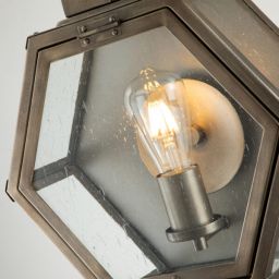 Quintiesse Heath kinkiet zewnętrzny 1x40 W cętkowana czerń/przezroczysty QN-HEATH-S-MB