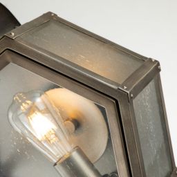 Quintiesse Heath kinkiet zewnętrzny 1x40 W cętkowana czerń/przezroczysty QN-HEATH-S-MB