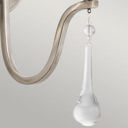 Quintiesse Karlee kinkiet 1x60 W klasyczny pewter QN-KARLEE2