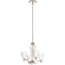 Quintiesse Kayva lampa wisząca 24 W polerowany nikiel QN-KAYVA9-PN