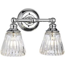 Quintiesse Keynes kinkiet 2x3 W polerowany chrom-przezroczysty QN-KEYNES2-BATH