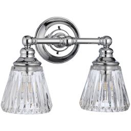 Quintiesse Keynes kinkiet 2x3 W polerowany chrom-przezroczysty QN-KEYNES2-BATH