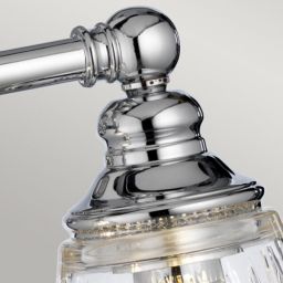 Quintiesse Keynes kinkiet 2x3 W polerowany chrom-przezroczysty QN-KEYNES2-BATH