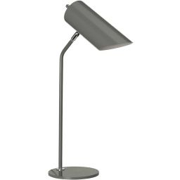 Elstead Lighting Quinto lampa biurkowa 1x8 W ciemnoszara-polerowany nikiel QUINTO-TL-GPN