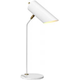 Elstead Lighting Quinto lampa biurkowa 1x8 W biała-postarzany mosiądz QUINTO-TL-WAB