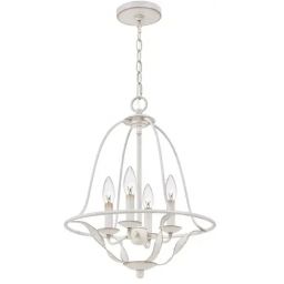 Elstead Lighting Bradbury lampa wisząca 4x40 W antyczna bie QZ-BRADBURY-4P-AWH
