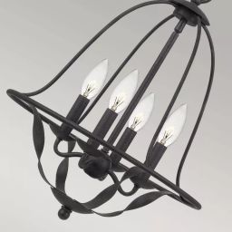 Elstead Lighting Bradbury lampa wisząca 4x40 W popielaty QZ-BRADBURY-4P-GK
