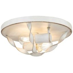 Elstead Lighting Bradbury plafon 2x60 W antyczna biel QZ-BRADBURY-F-AWH