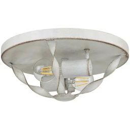 Elstead Lighting Bradbury plafon 2x60 W antyczna biel QZ-BRADBURY-F-AWH