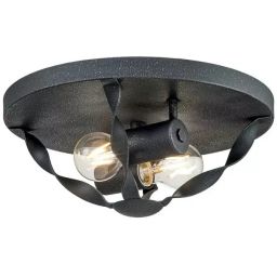 Elstead Lighting Bradbury plafon 2x60 W popielaty QZ-BRADBURY-F-GK