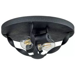 Elstead Lighting Bradbury plafon 2x60 W popielaty QZ-BRADBURY-F-GK