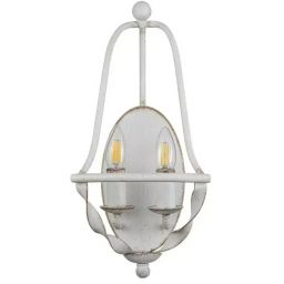 Elstead Lighting Bradbury kinkiet 2x40 W antyczna biel QZ-BRADBURY2-AWH