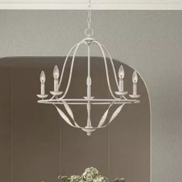 Elstead Lighting Bradbury lampa wisząca 5x40 W antyczna biel QZ-BRADBURY5-AWH