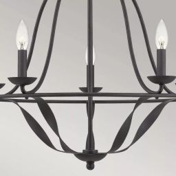 Elstead Lighting Bradbury lampa wisząca 5x40 W popielaty QZ-BRADBURY5-GK